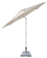 Parasol Ø300 cm sandgrå m/krank og tilt - Sunlife